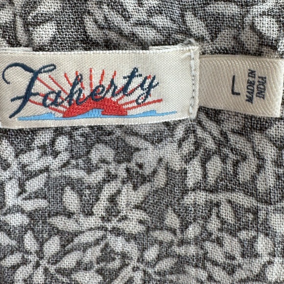 FAHERTY Montara Dress in Leaf Batik Size Large VGUC - Picture 7 of 8